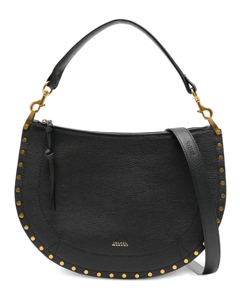 Isabel Marant Oskan Half-Moon-Tote Bag mit Nieten - Schwarz Schwarz
