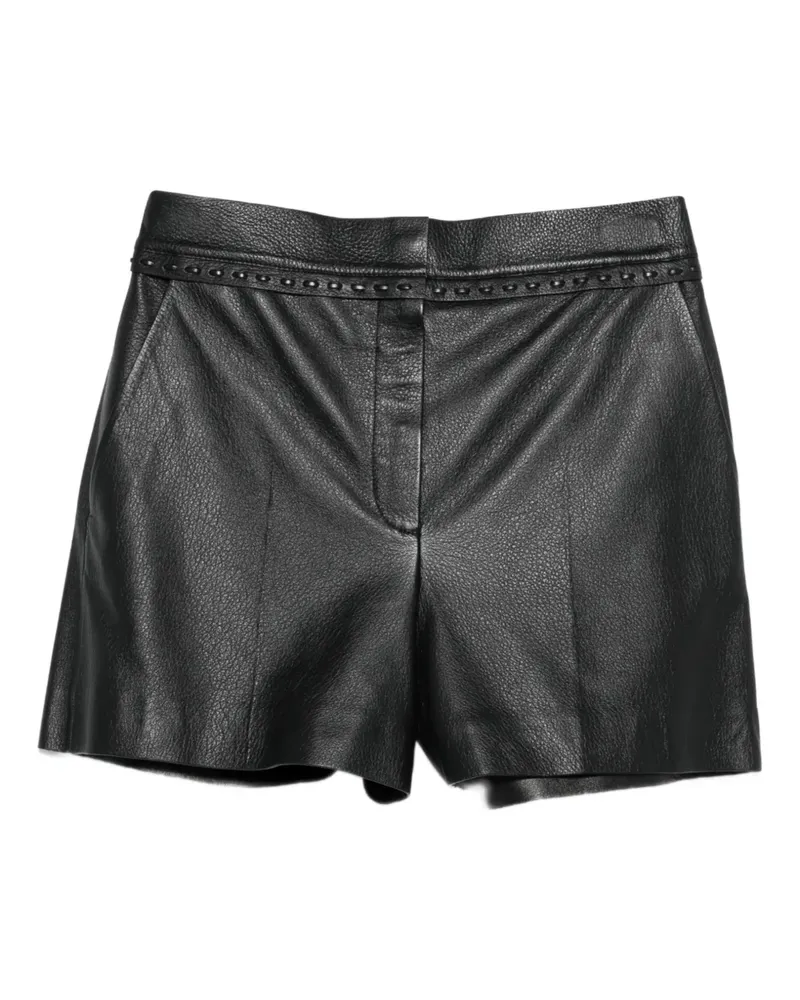Fendi Shorts aus Leder - Schwarz Schwarz