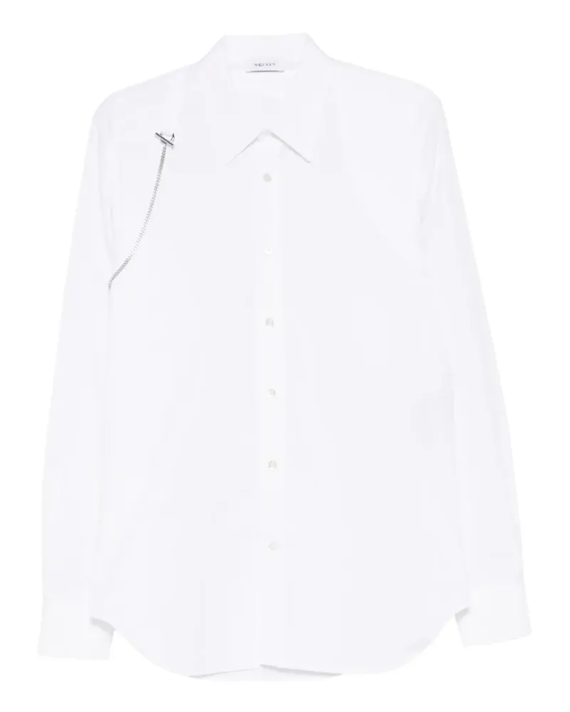 Alexander McQueen Hemd mit Kettendetail - Weiß Weiß