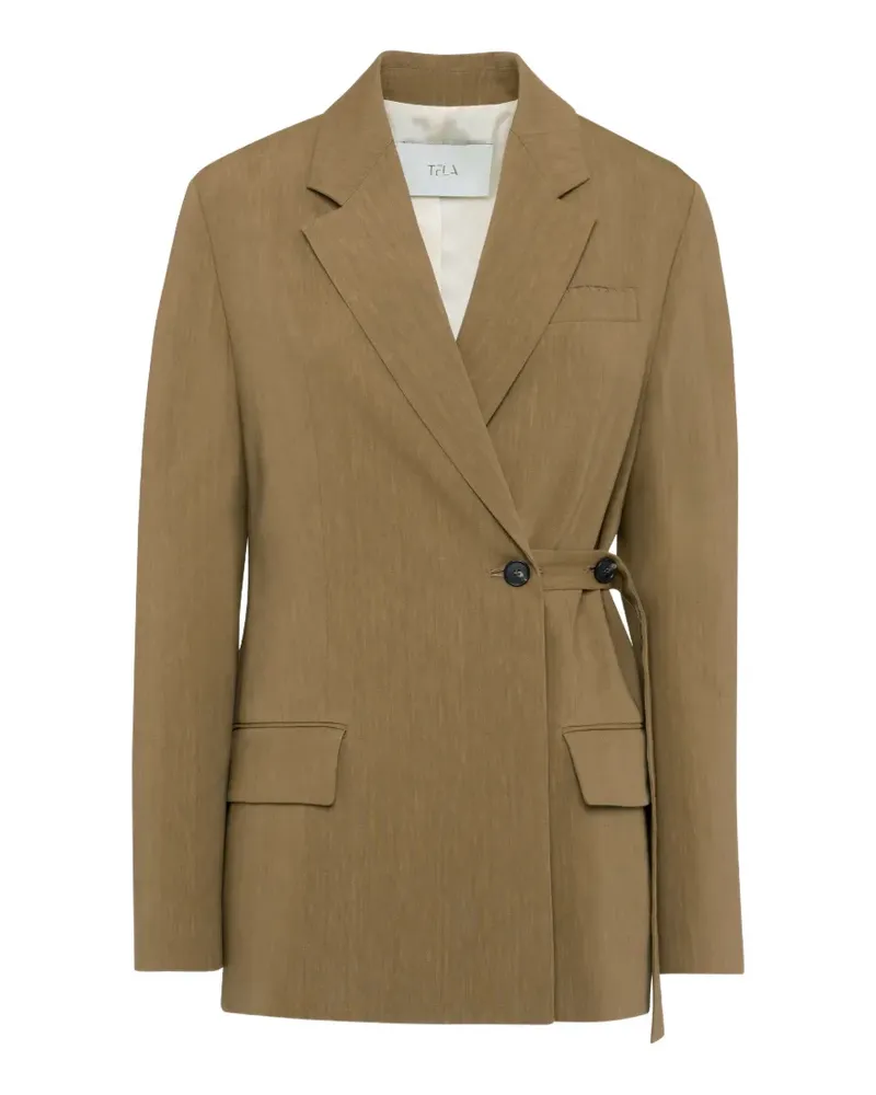 TELA double-breasted wrap blazer - Grün Grün
