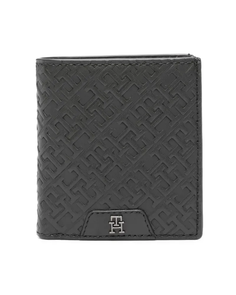 Tommy Hilfiger Portemonnaie mit Monogramm - Schwarz Schwarz