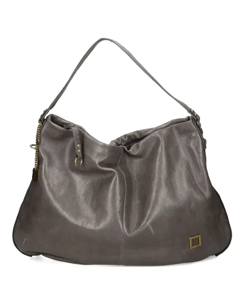 A.S.98 chain-detail leather shoulder bag - Grau Grau