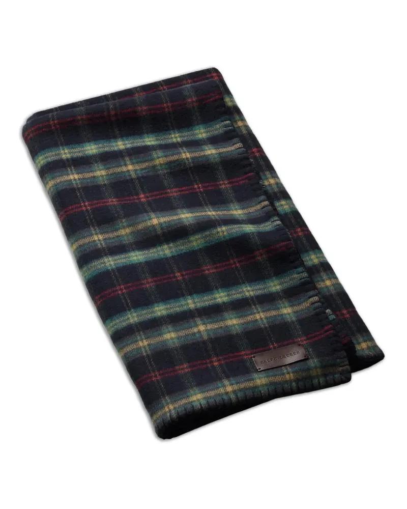 Ralph Lauren Home Karierte Georgia Überwurf (183cm x 139,5cm) - Blau Blau