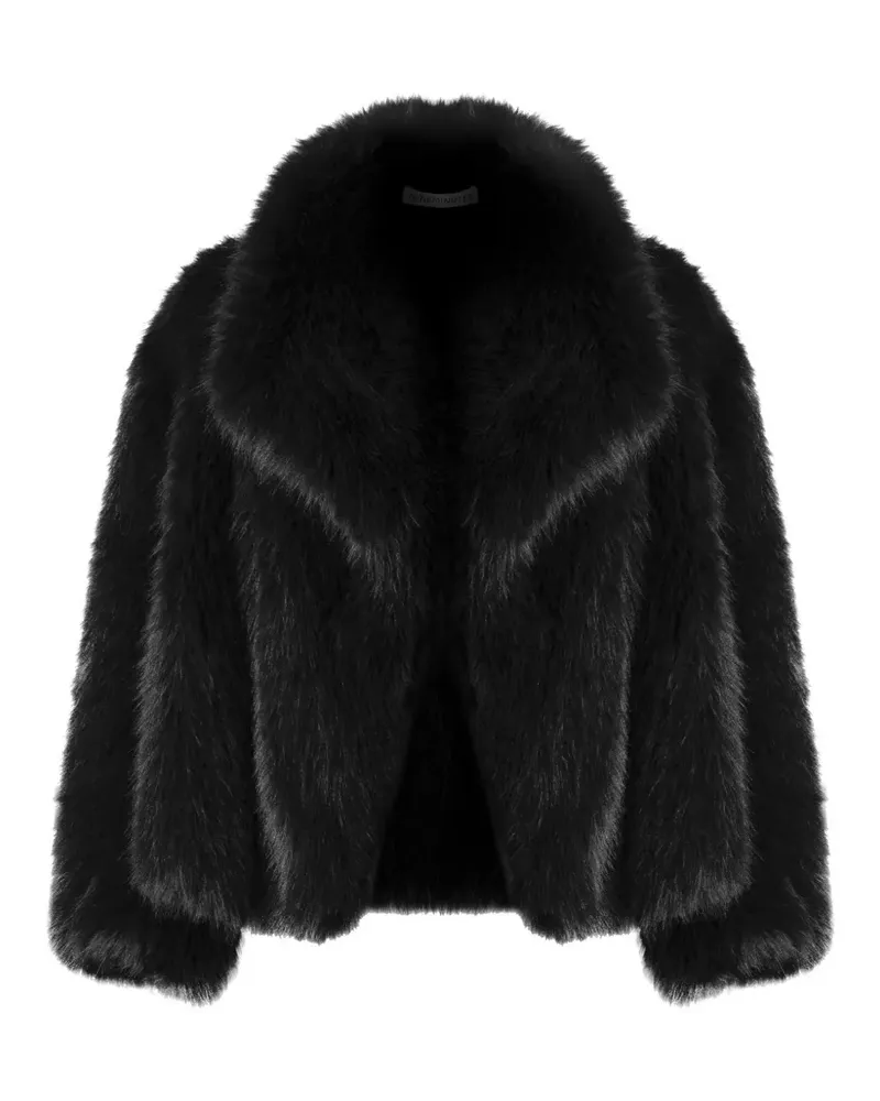 NINEMINUTES The Marylin 25 Jacke aus Faux Fur - Schwarz Schwarz