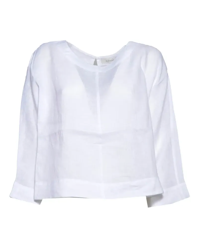 JcSophie Lenora long-sleeve blouse - Weiß Weiß