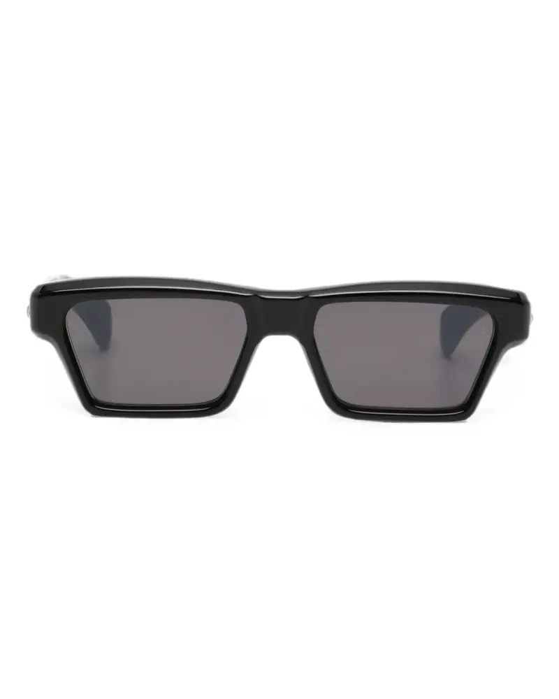 Jacques Marie Mage Melchior Sonnenbrille mit geometrischem Gestell - Schwarz Schwarz