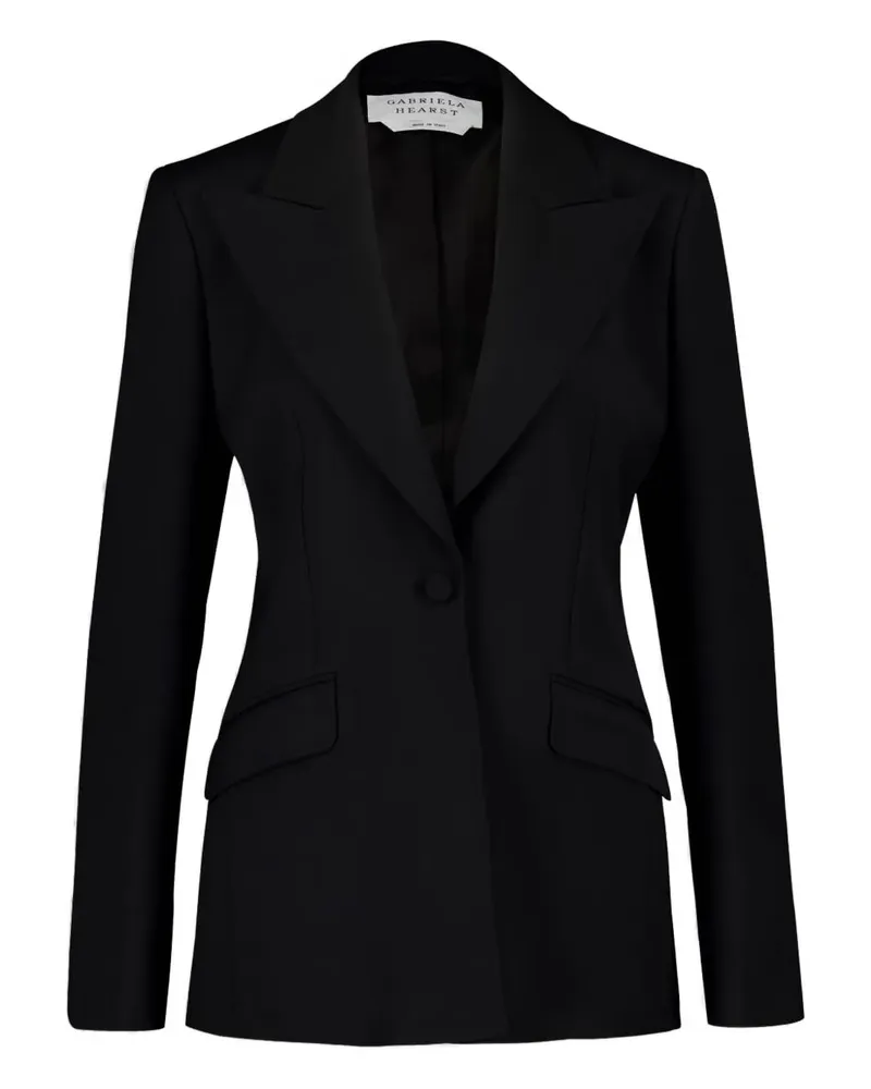 Gabriela Hearst Blazer mit einem Knopf - Schwarz Schwarz