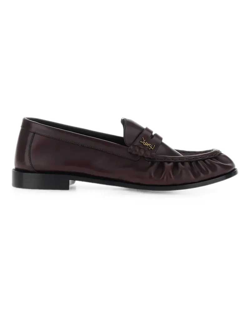 Saint Laurent Le Loafer aus glattem Leder - Braun Braun