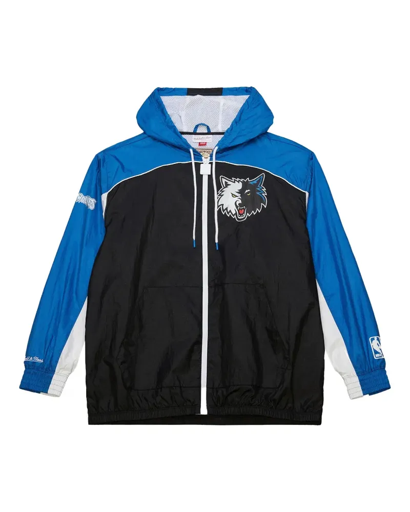 Mitchell & Ness Big Shot NBA Minnesota Timberwolveshooded Windbreaker - Blau Blau