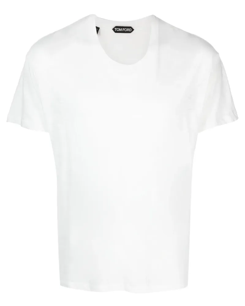 Tom Ford T-Shirt mit rundem Ausschnitt - Weiß Weiß