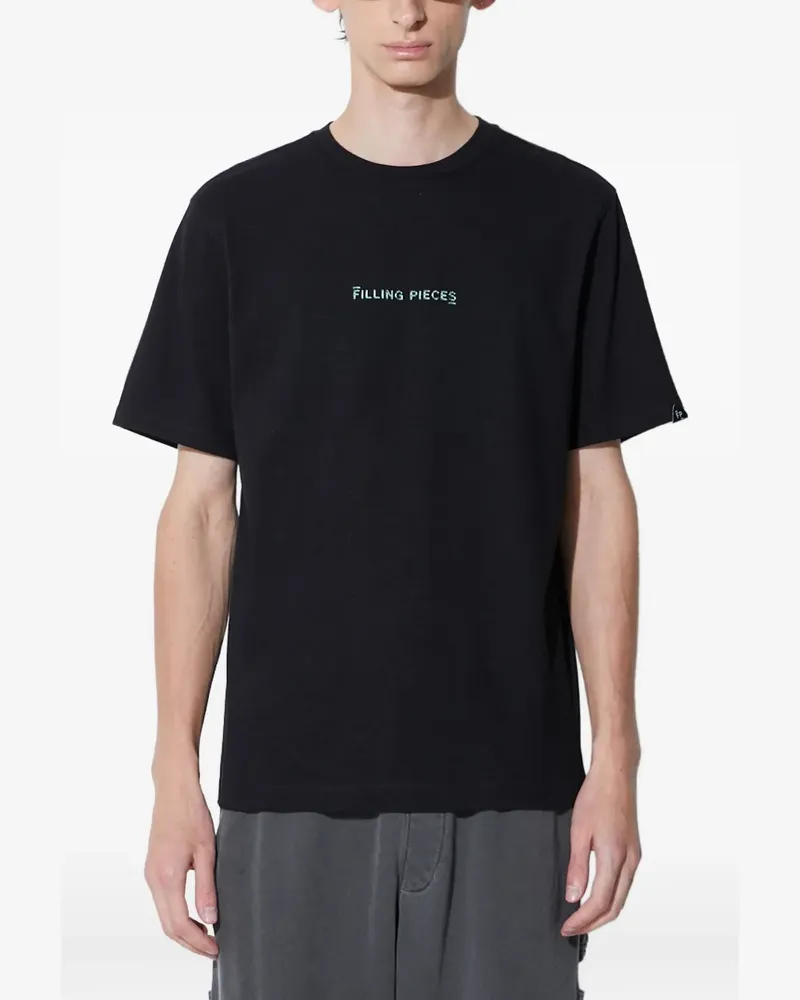 Filling Pieces T-Shirt mit grafischem Print - Schwarz Schwarz
