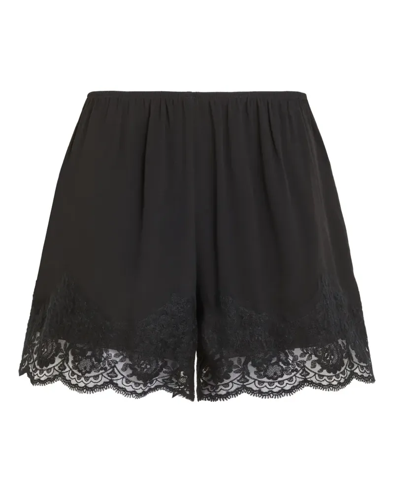 P.A.R.O.S.H. P.A.R.O H. Shorts mit Spitzenbesatz - Schwarz Schwarz