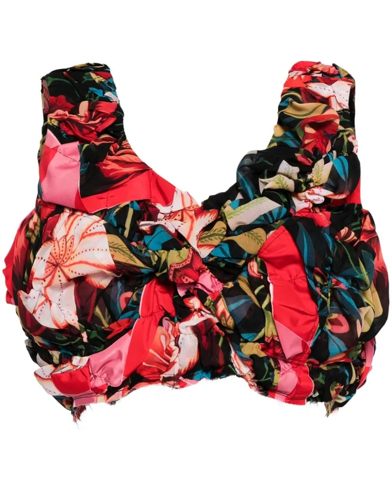 Comme des Garçons Ärmelloses Cropped-Top - Rot Rot