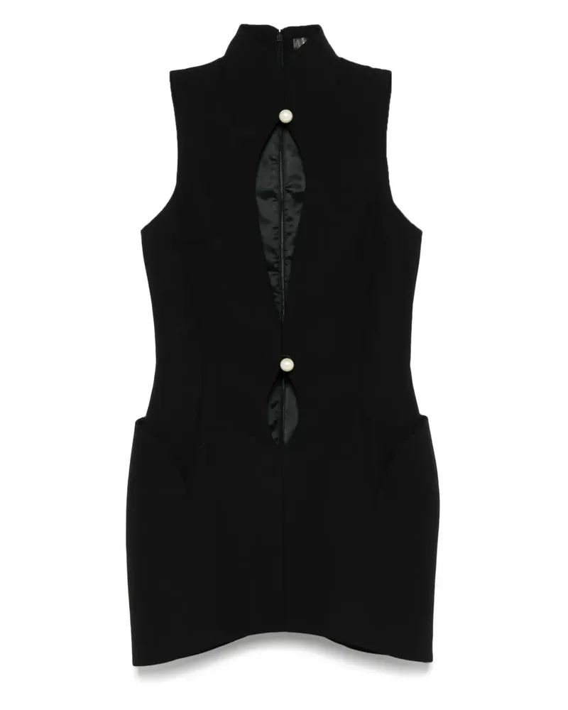 Thierry Mugler Minikleid mit Cut-Out - Schwarz Schwarz