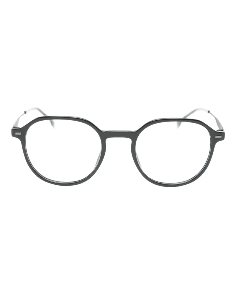 HUGO BOSS Brille mit geometrischem Gestell - Schwarz Schwarz