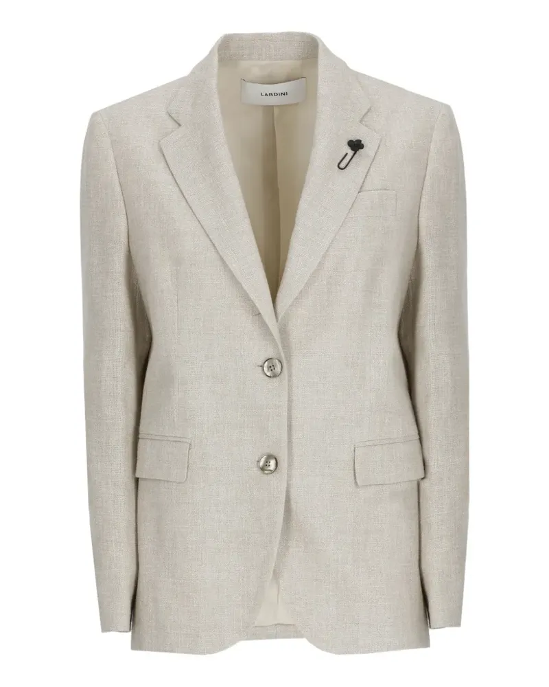 LARDINI button-fastening blazer - Nude Nude
