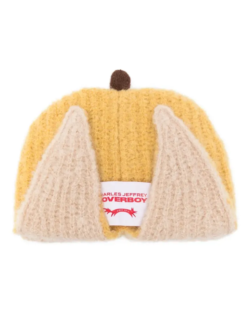 Charles Jeffrey Loverboy Chunky Banana beanie - Gelb Gelb