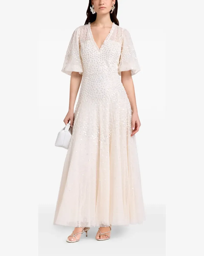 Needle & Thread Kleid mit Rüschen - Nude Nude