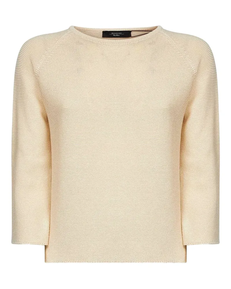 Max Mara Pullover mit U-Boot-Ausschnitt - Nude Nude