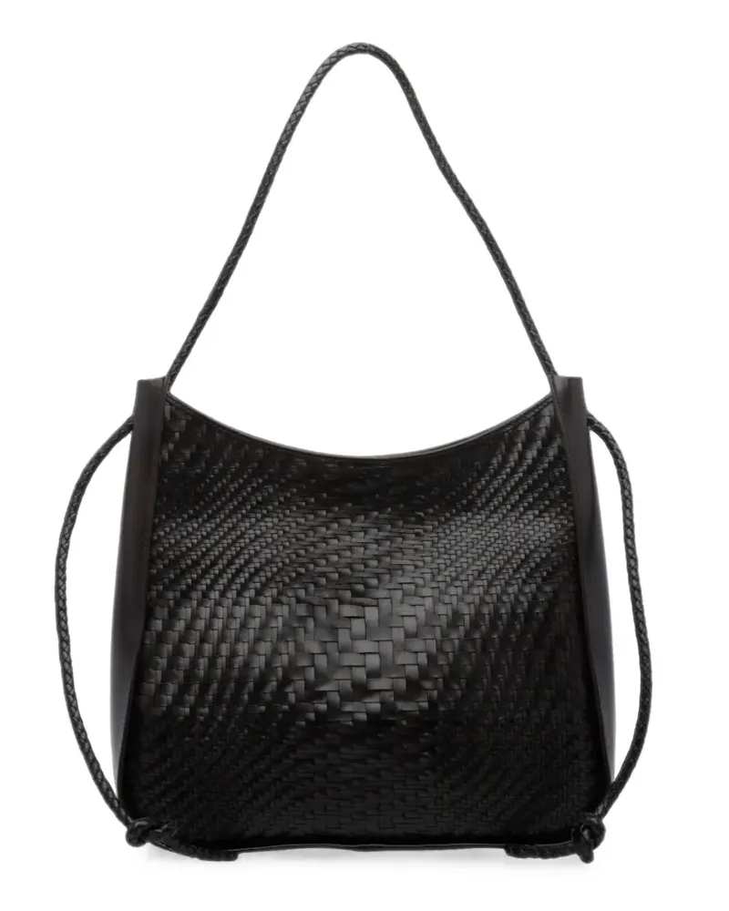 Dragon Diffusion woven leather shoulder bag - Braun Braun