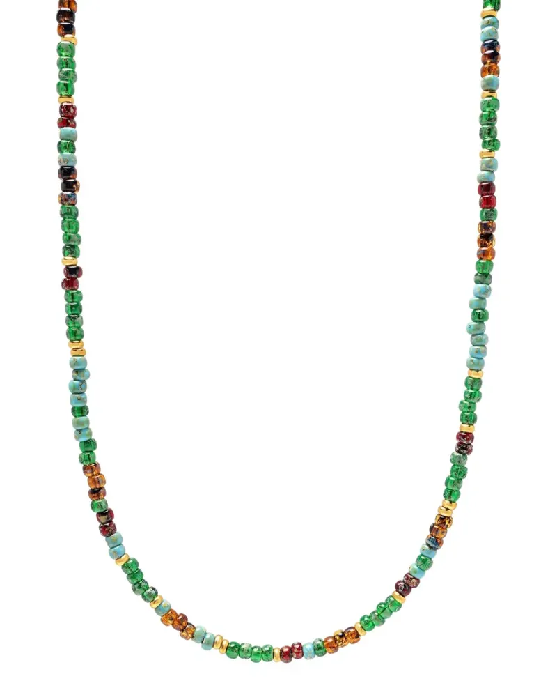 Nialaya Miyuki beaded necklace - Grün Grün
