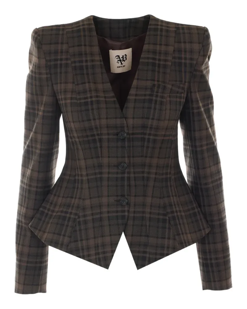 Aniye By Blazer mit Mini-Karomuster - Braun Braun