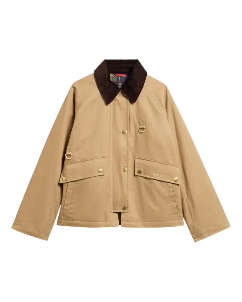 Barbour Daphne Jacke mit Cordkragen - Nude Nude
