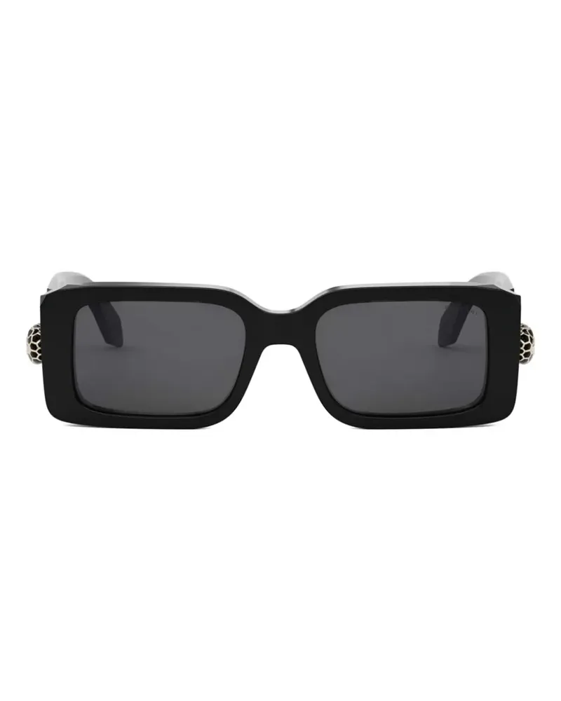 Bulgari Serpenti Forever Sonnenbrille mit eckigem Gestell - Schwarz Schwarz