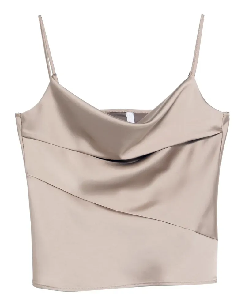 IMPERIAL cowl-neck top - Nude Nude