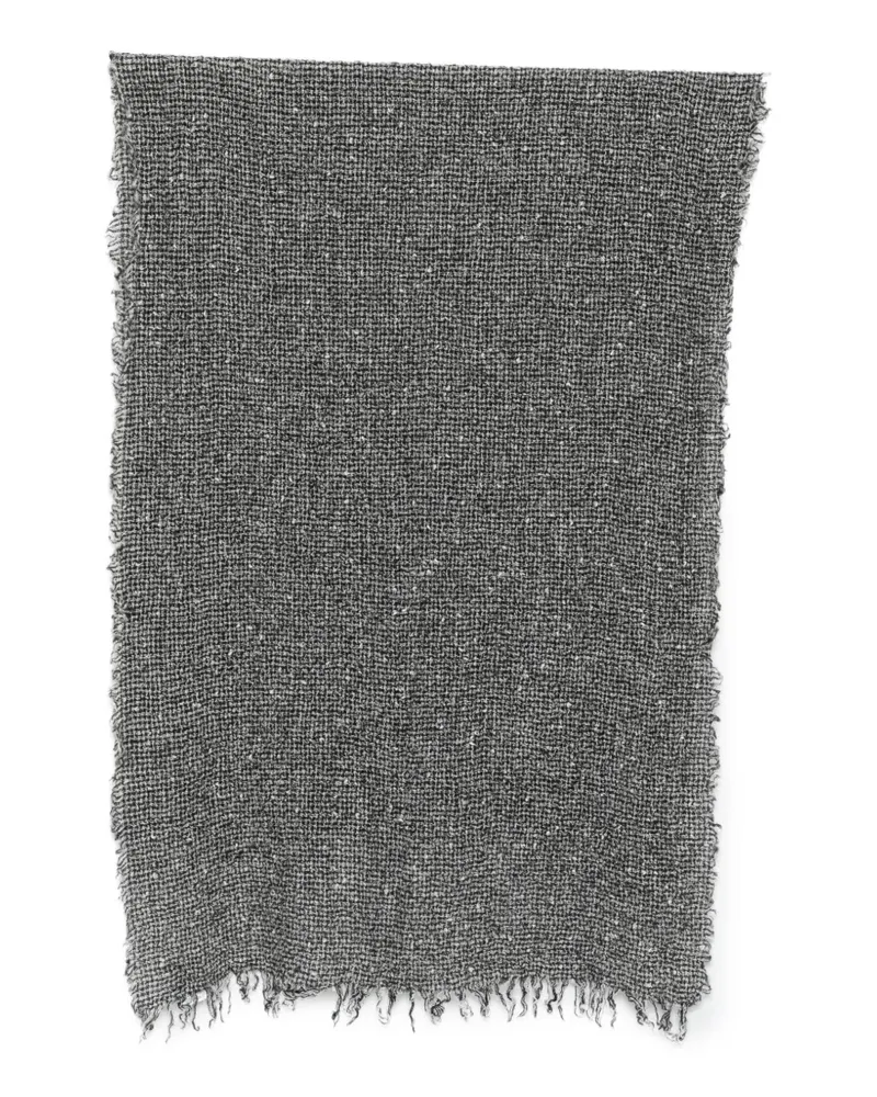 Faliero Sarti Marchetto Schal mit Fransensaum - Grau Grau