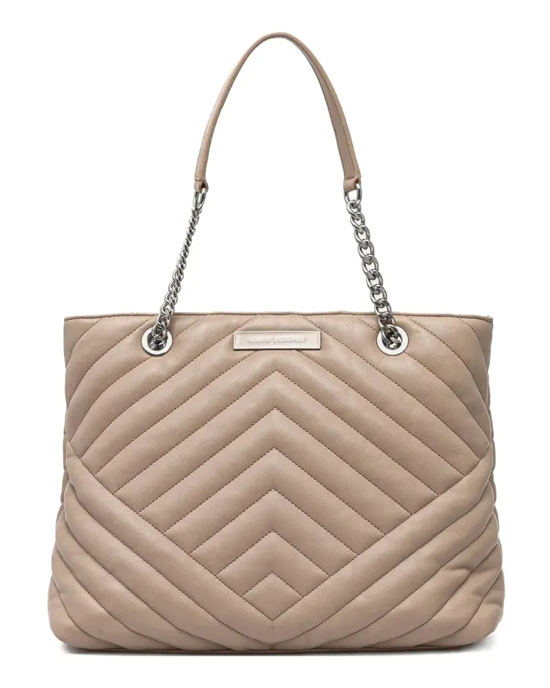 Armani Exchange Handtasche aus Matelassé-Leder - Rosa Rosa