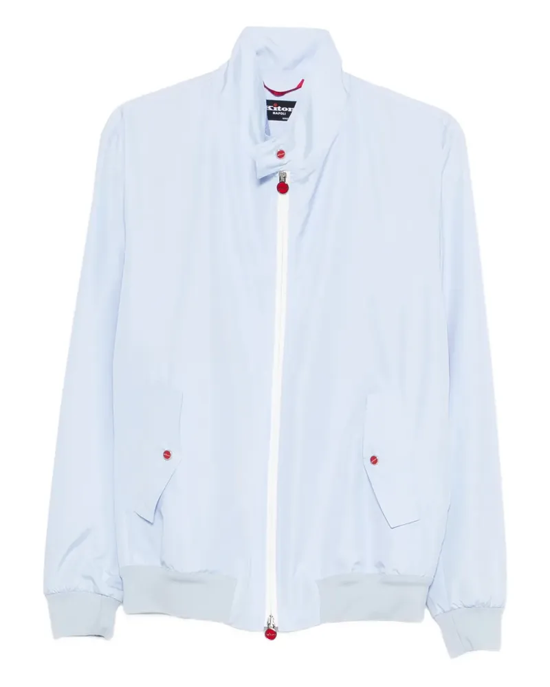 Kiton Weste mit Reißverschlusstaschen - Blau Blau