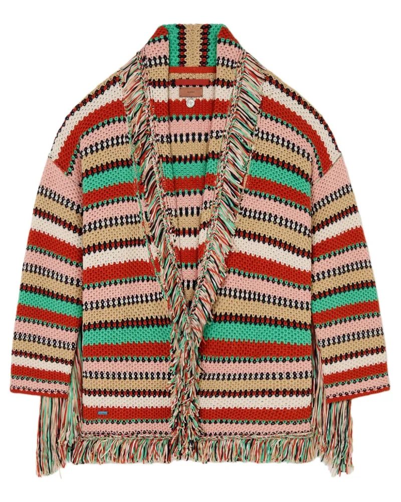 Alanui Sunny Stripes Cardigan - Rot Rot