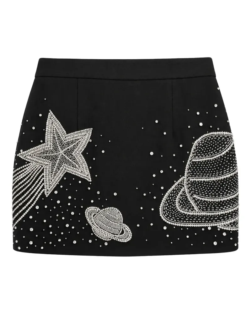 Philipp Plein Minirock Space Zodiac - Schwarz Schwarz