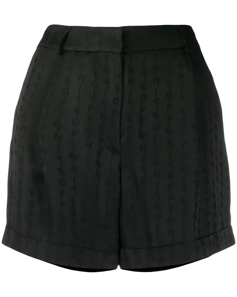 OFF-WHITE Shorts mit Logo - Schwarz Schwarz