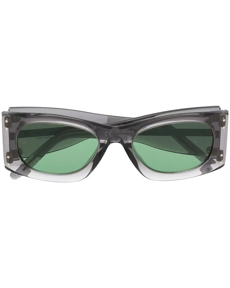 RETROSUPERFUTURE Sonnenbrille mit eckigem Gestell - Grau Grau