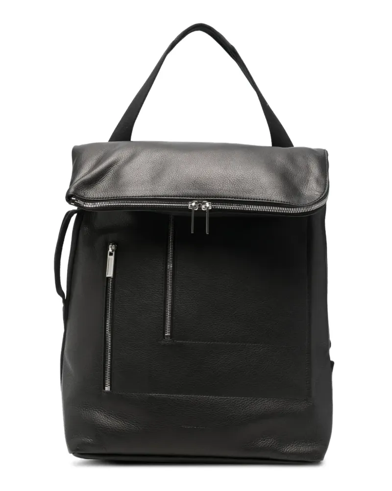 Rick Owens Cargo leather backpack - Schwarz Schwarz