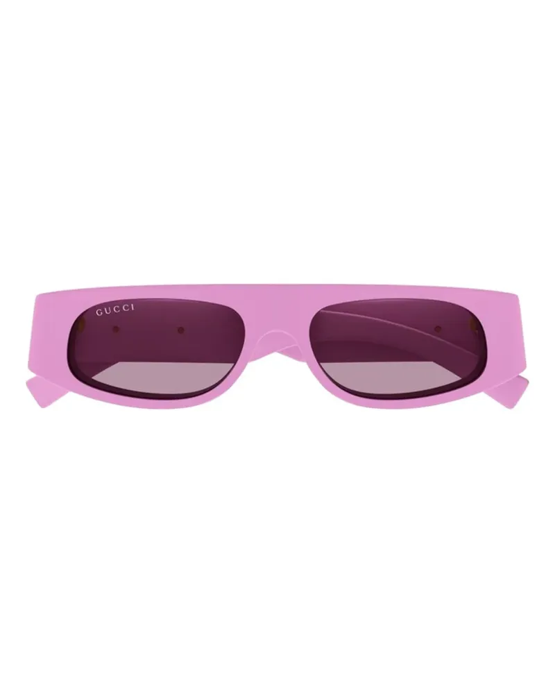 Gucci Sonnenbrille mit eckigem Gestell - Rosa Rosa