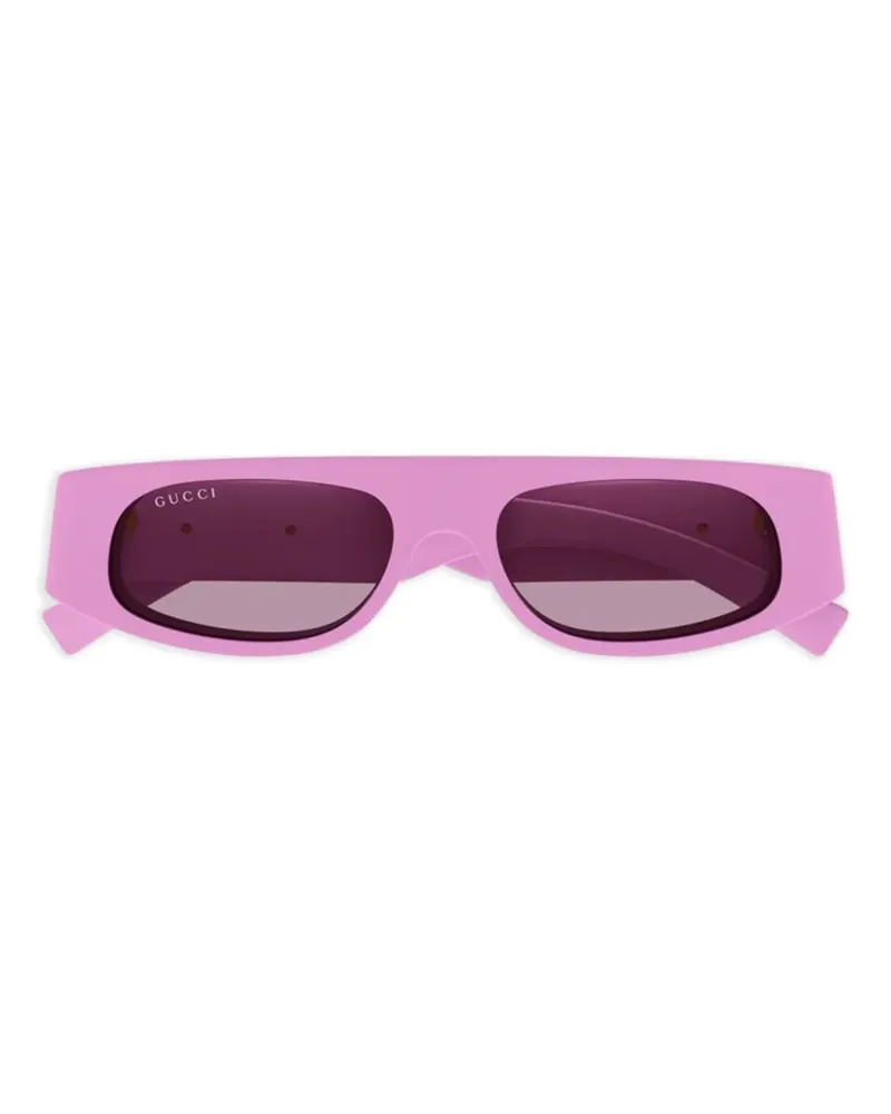 Gucci Sonnenbrille mit eckigem Gestell - Rosa Rosa