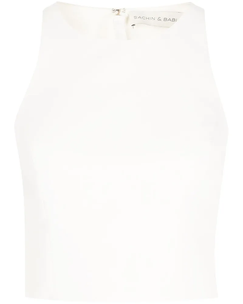Sachin & Babi Lexi Cropped-Top - Weiß Weiß