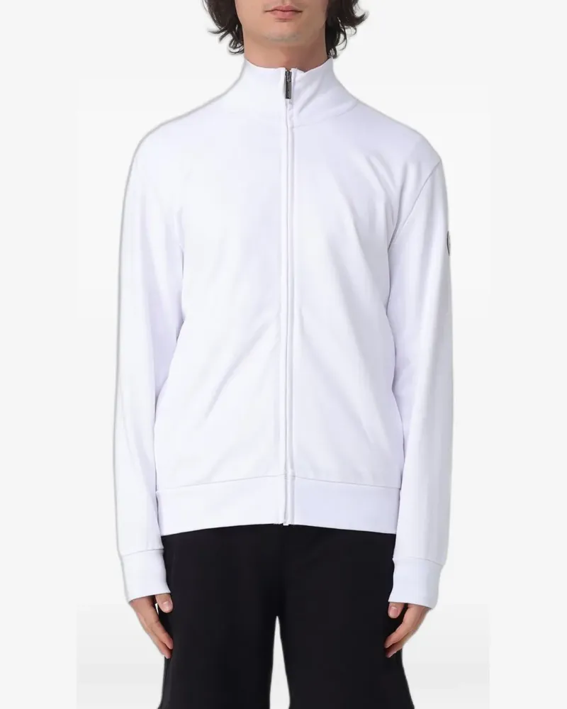 Colmar zip-up logo-patch hoodie - Weiß Weiß