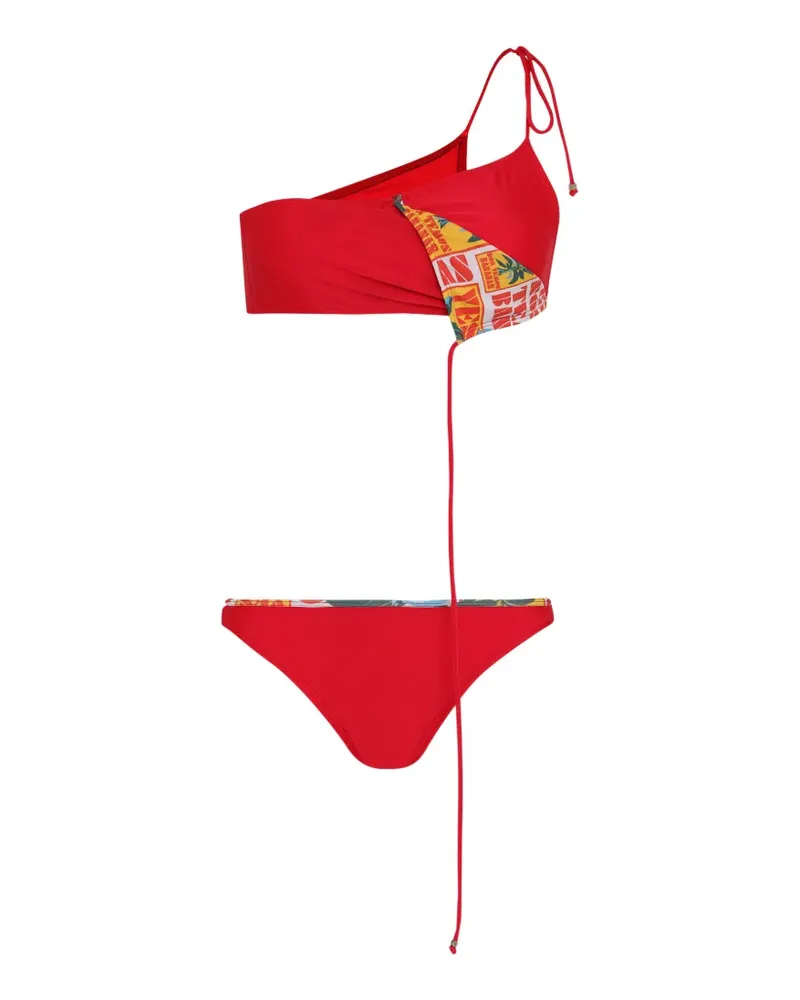 Amir Slama one-shoulder bikini - Rot Rot