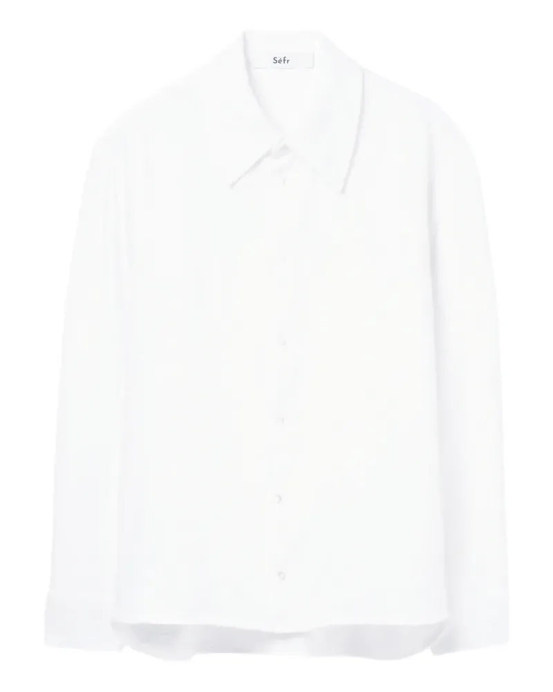 Séfr Bobby crinkled shirt - Weiß Weiß