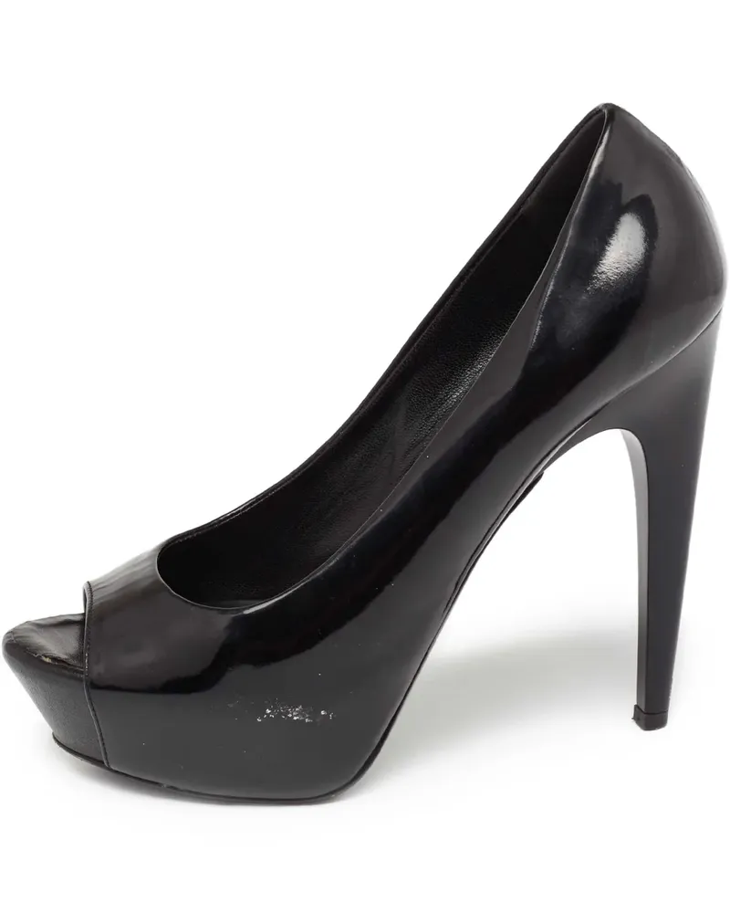 Giuseppe Zanotti Pre-owned Peeptoe-Pumps mit Plateau 120mm - Schwarz Schwarz