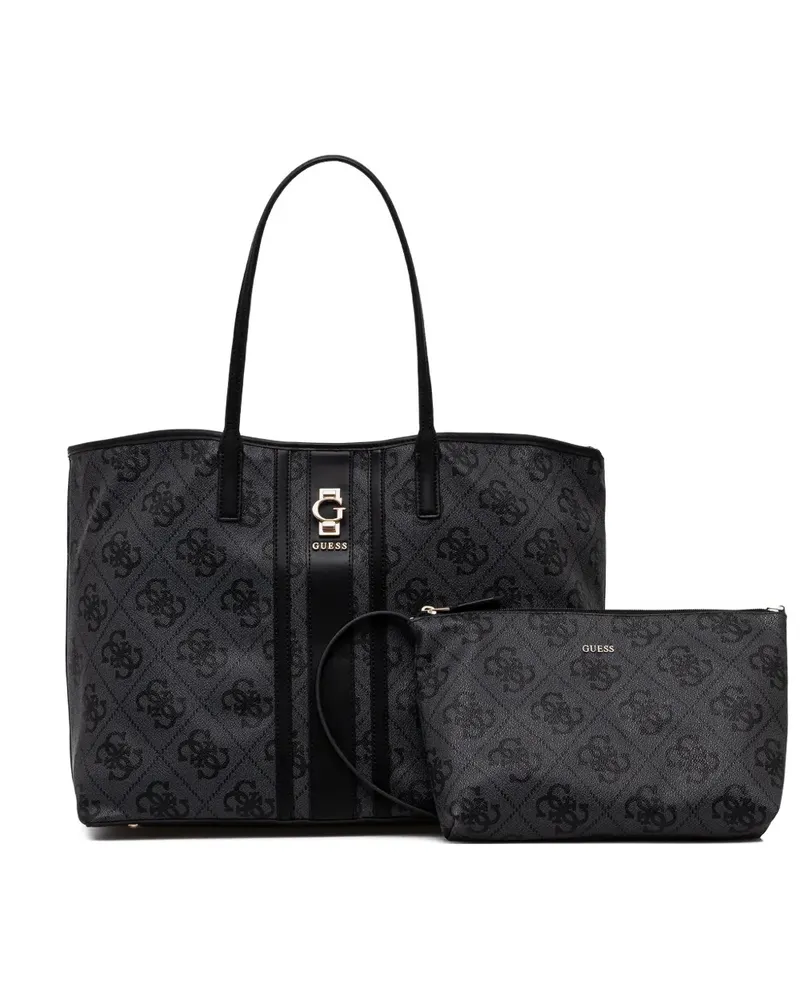 Guess Erenia monogram black tote bag - Schwarz Schwarz