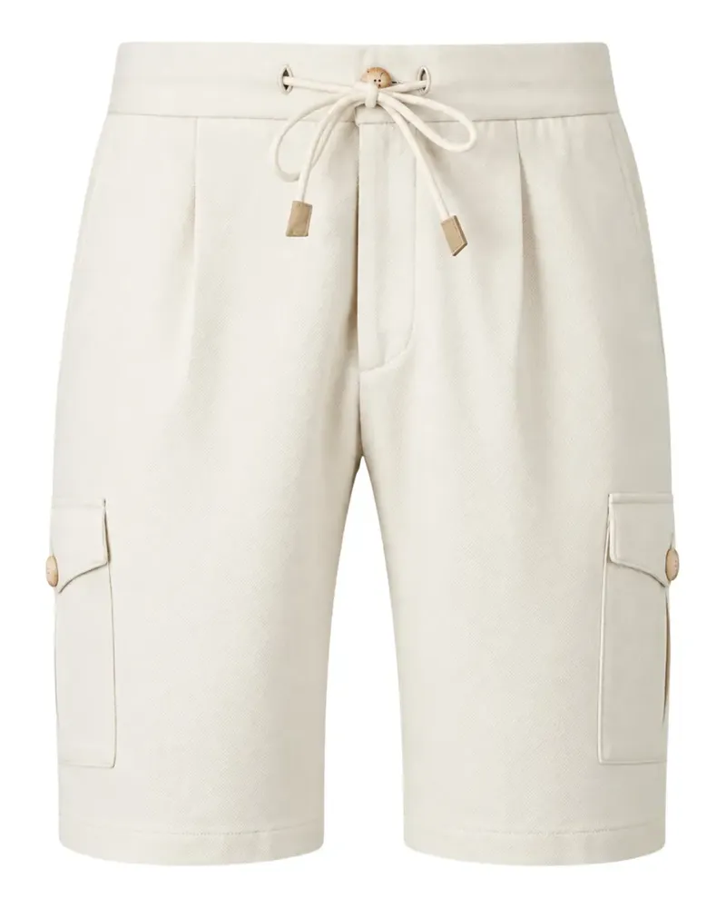 Gran Sasso pleated cargo shorts - Nude Nude