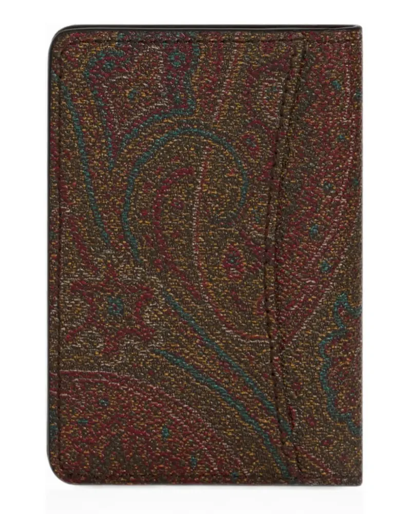 Etro Arnica document and card holder - Braun Braun