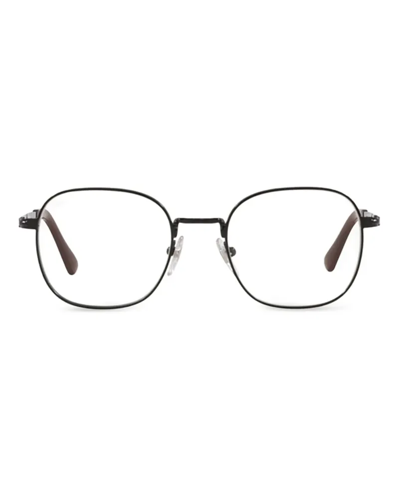 Persol Sonnenbrille mit eckigem Gestell - Schwarz Schwarz