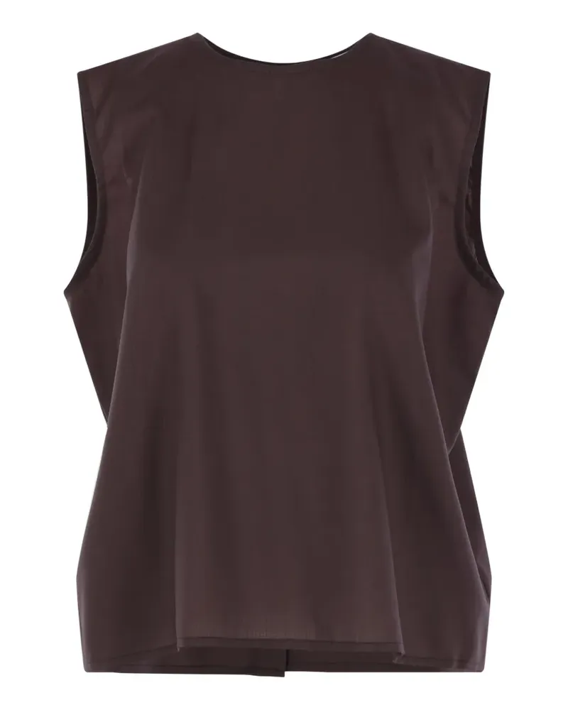 Dušan sleeveless top - Braun Braun