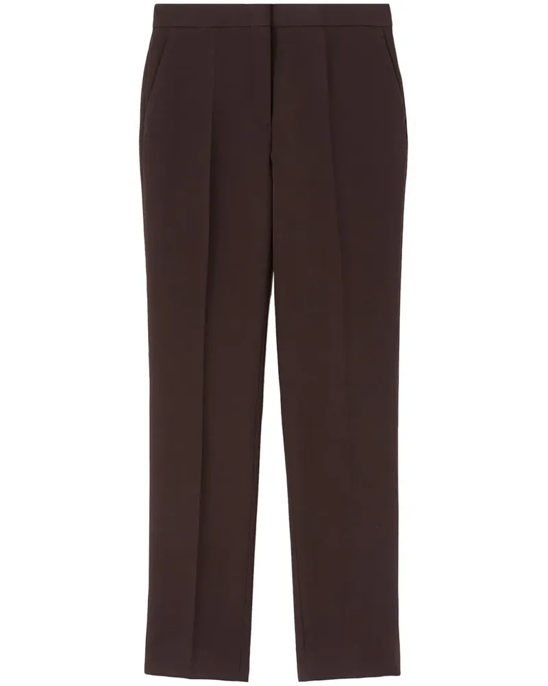 Jil Sander Halbhohe Bundfaltenhose - Schwarz Schwarz